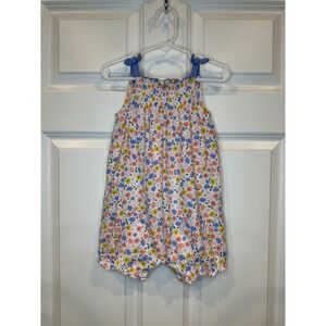 Carters Size 24 Months Floral Print Sleeveless Romper Jumper‎ Baby Girl